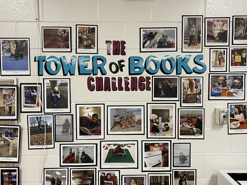 Tower of Books- Student Pictures