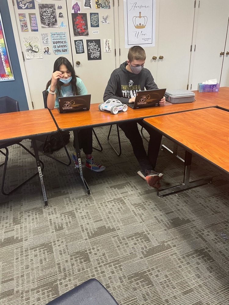 students use their chrome books to connect to the RVRs and send them code  