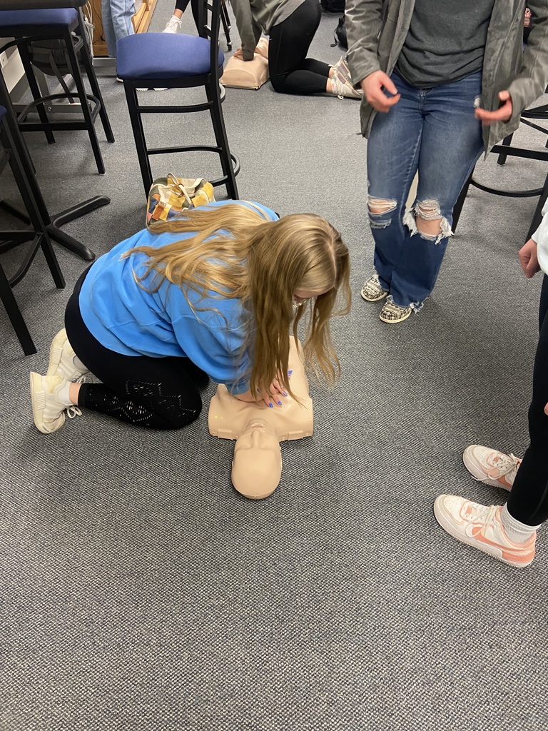 We practiced CPR on adults and infants.  