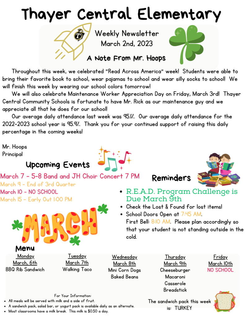 3/2/23 Elementary Weekly Newsletter